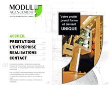 Tablet Screenshot of modul-agencement.com
